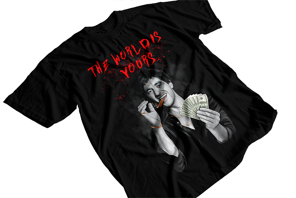 Camiseta Sacrface The World is Yours Ref: 1010